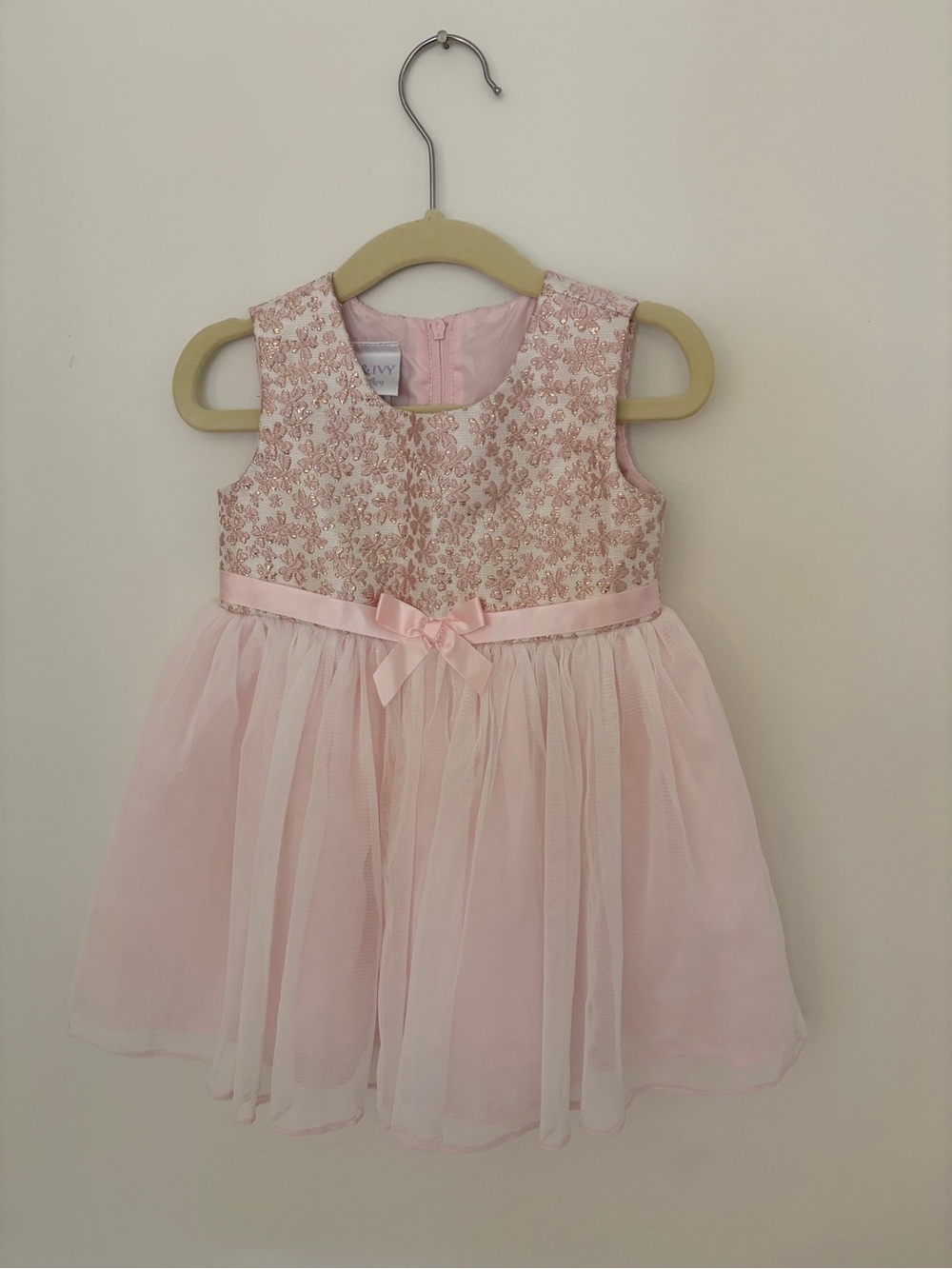 iris & ivy Pink Tulle Toddler Dress and matching peacoat